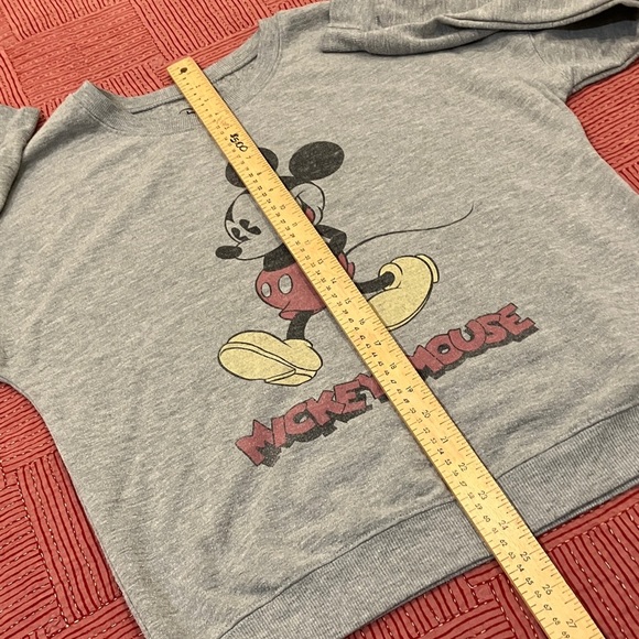 Disney Mickey Mouse vintage look Gray Sweatshirt women’s size large - Picture 7 of 14